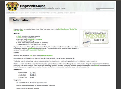 Megasonic Sound - Developed & Hosted by ActivLab